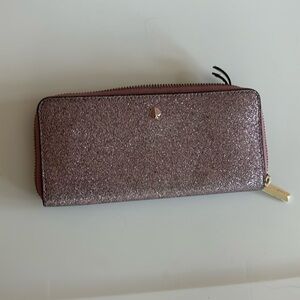 Kate Spade Sparkly Glitter Lilac Purple Lavender Wallet